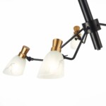 SLE205403-05 Светильник подвесной Черный, Латунь/Белый E14 5*60W LITA — изображение 3