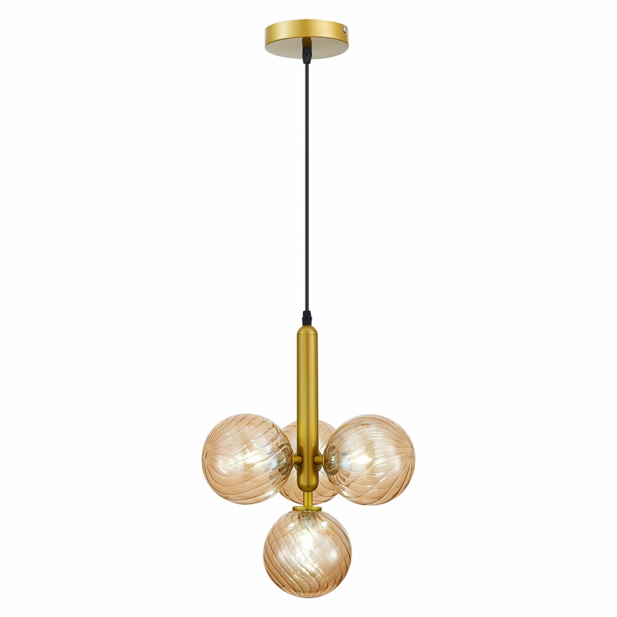 SLE220323-04 Светильник подвесной Золото/Янтарный G9 4*5W 4000K SALERNO — изображение 1