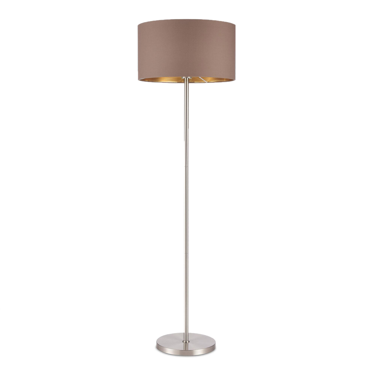 SLE300575-01 Светильник напольный Никель/Темно-бежевый, Золотистый E27 1*40W BRESCIA — изображение 1