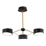 SLE6005-402-03 Светильник потолочный Черный, Золотистый/Черный LED 3*10W VALLE