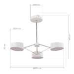 SLE6005-502-03 Светильник потолочный Белый, Хром/Белый LED 3*10W VALLE — изображение 6