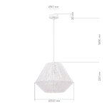 SLE6025-503-01 Светильник подвесной белый/белый E27 1*40W ETTAN — изображение 6