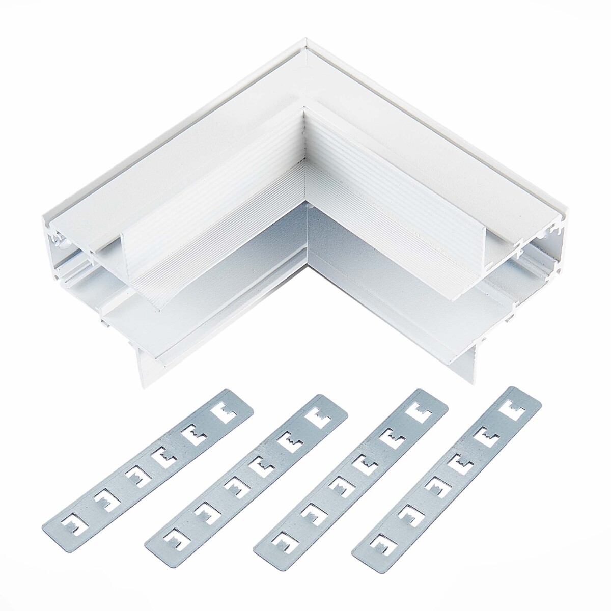 ST007.549.00 Внутренний угол-соединитель для встраиваемого магнитного шинопровода ST-Luce Белый SKYLINE 48 — изображение 1