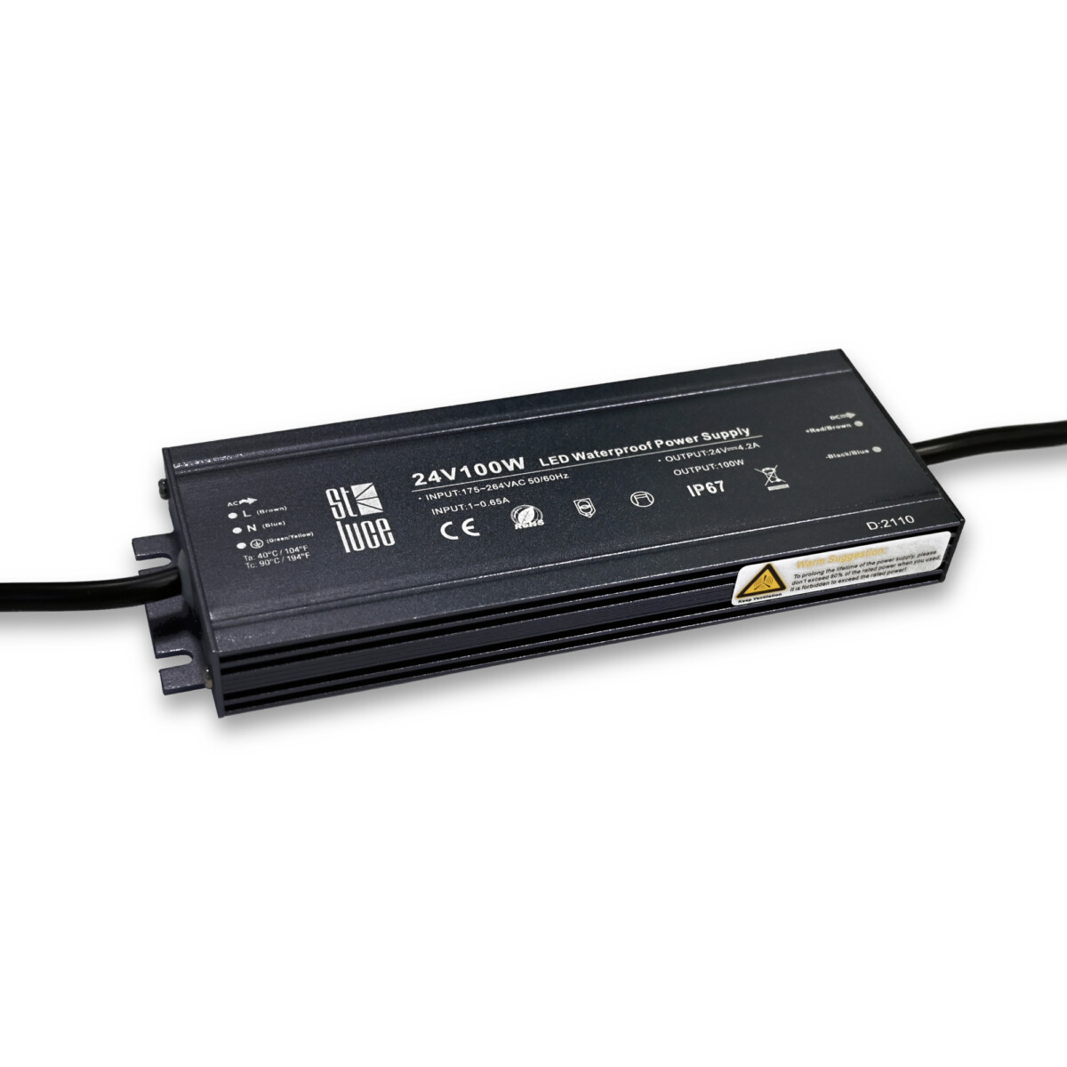 ST014.024.100 Блок питания (24V,100W,IP67) ST-Luce Светодиодные ленты — изображение 1