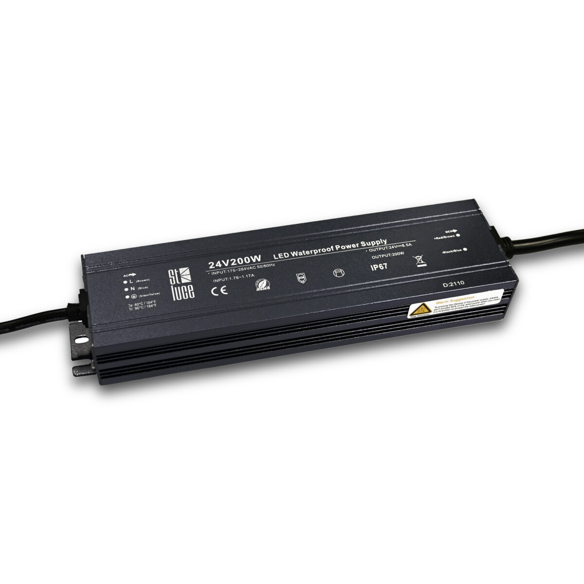 ST014.024.200 Блок питания (24V,200W,IP67) ST-Luce Светодиодные ленты — изображение 1