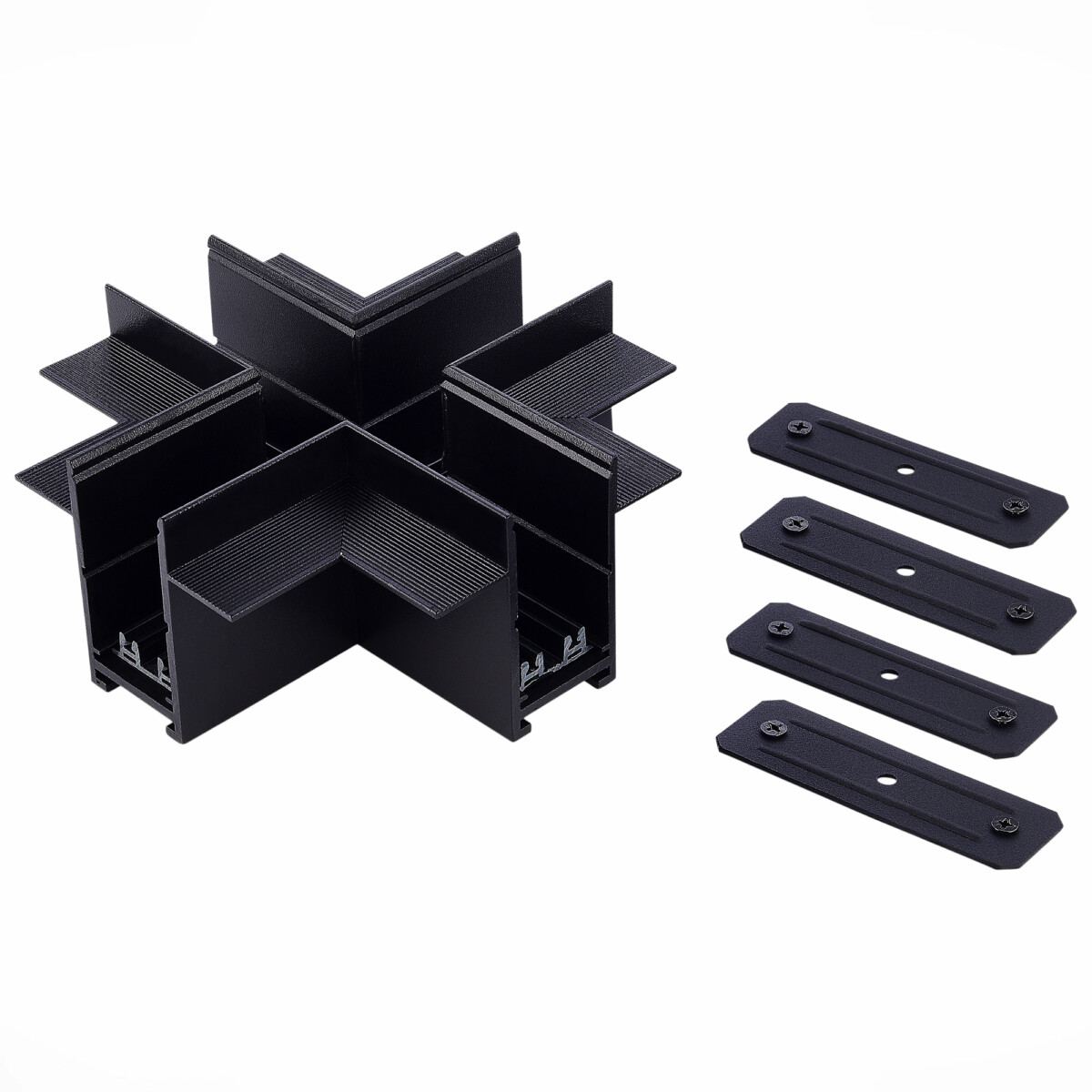 ST021.422.21_01W ST021.422.21 X- образный встраиваемый соединитель Skyline 220 ST-Luce Черный SKYLINE 220 — изображение 1