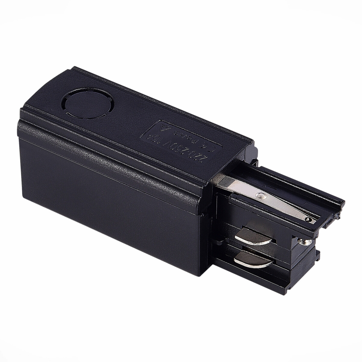 ST030.409.10L Левый Токоподвод для трехфазного шинопровода ST-Luce Черный TRACE — изображение 1