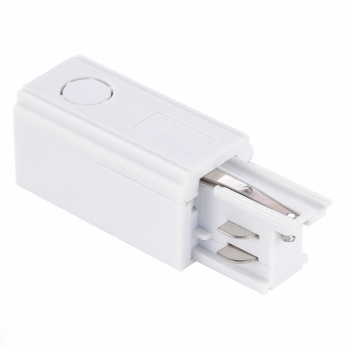 ST030.509.10L_01W ST030.509.10L Левый Токоподвод для трехфазного шинопровода ST-Luce Белый TRACE — изображение 1