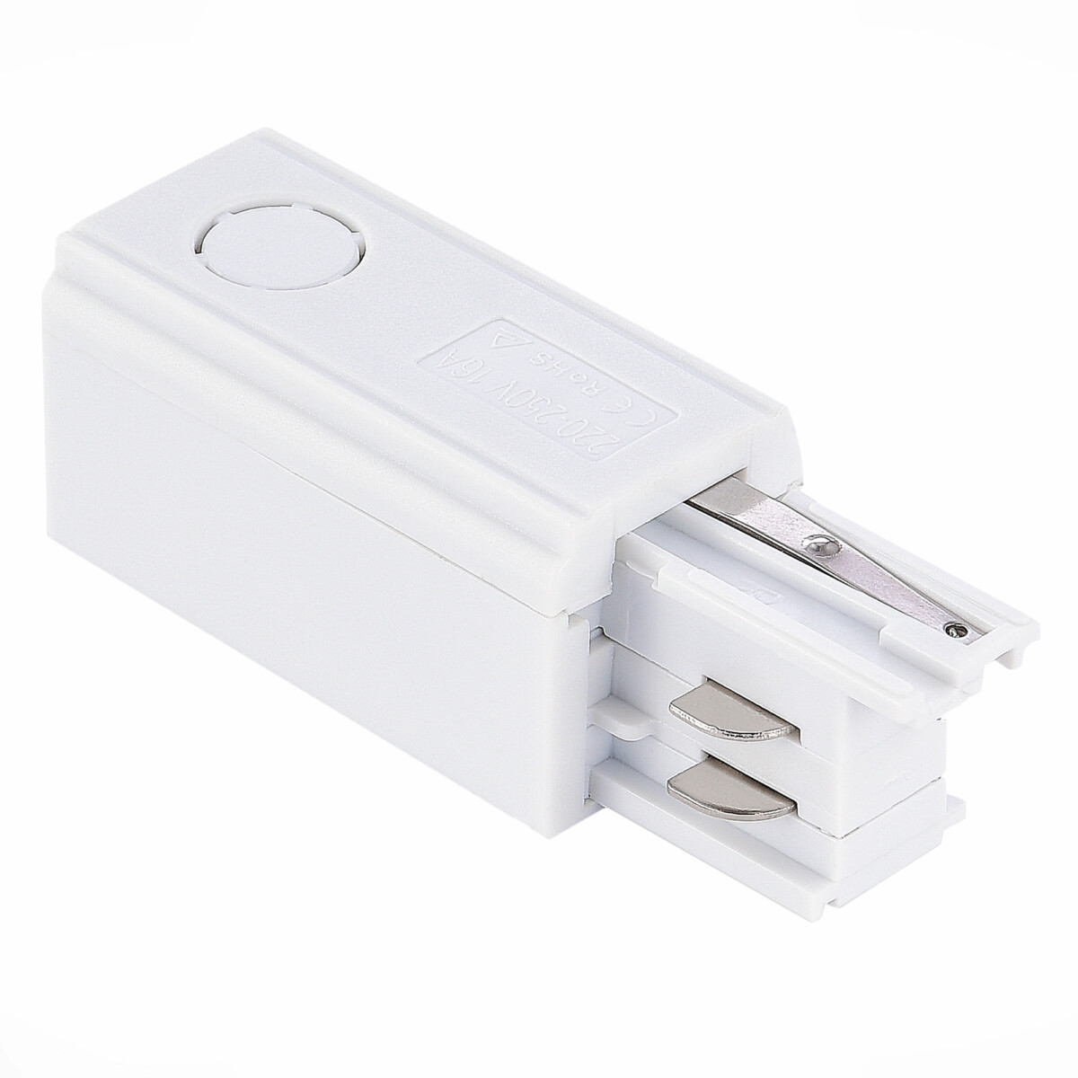 ST030.509.10R_01W ST030.509.10R Правый Токоподвод для трехфазного шинопровода ST-Luce Белый TRACE — изображение 1