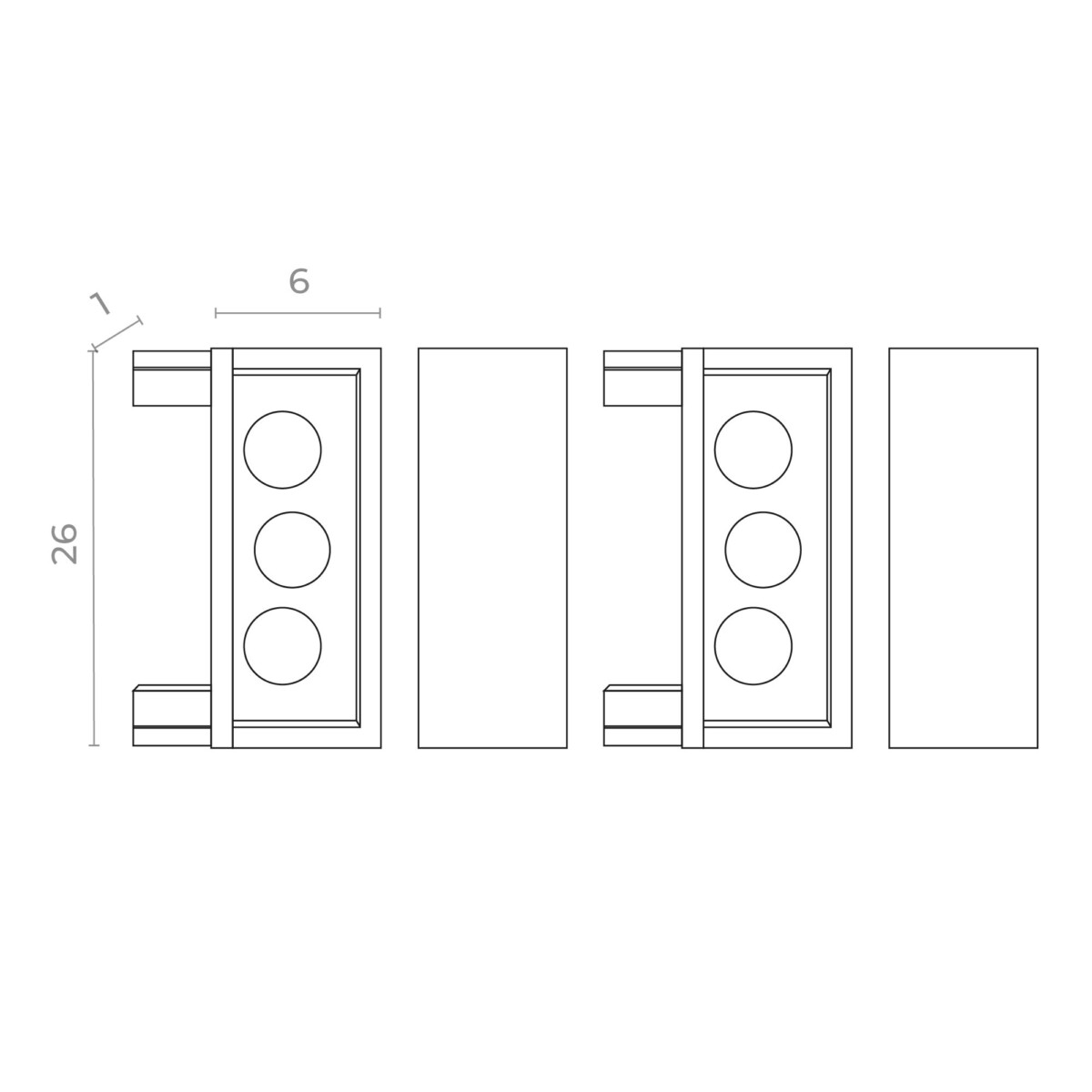 в наличии ST067.409.19 Торцевая заглушка SKYFLAT (2 шт) ST-Luce Черный SKYFLAT - купить в интернет-магазине Светильники Торг