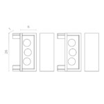в наличии ST067.409.19 Торцевая заглушка SKYFLAT (2 шт) ST-Luce Черный SKYFLAT - купить в интернет-магазине Светильники Торг
