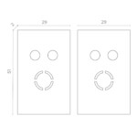 в наличии ST068.409.13 Торцевая заглушка SKYFLAT (2 шт) ST-Luce Черный SKYFLAT - купить в интернет-магазине Светильники Торг