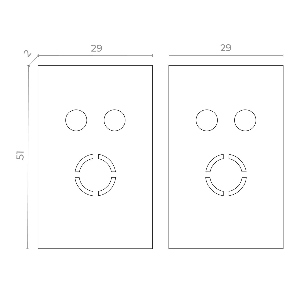ST068.509.13 Торцевая заглушка SKYFLAT (2 шт) ST-Luce Белый SKYFLAT — изображение 1