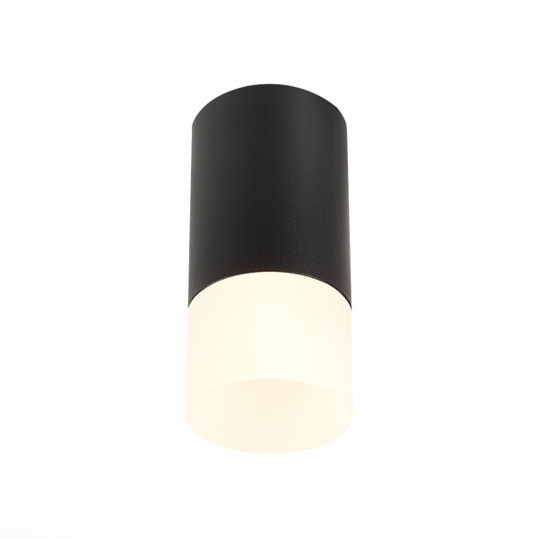 ST100.412.01 Светильник потолочный Черный GU10 1*50W IP20 D64xH131 220V Без ламп Накладные светильники