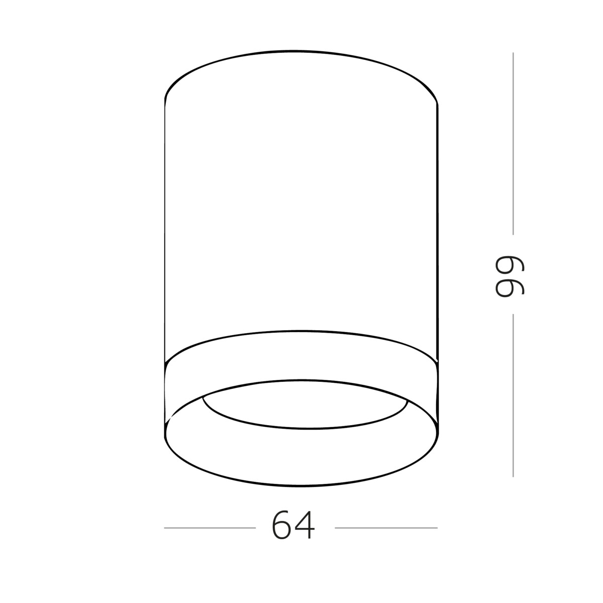 ST100.502.01 Светильник потолочный Белый GU10 1*50W IP20 D64xH99 220V Без ламп Накладные светильники — изображение 3