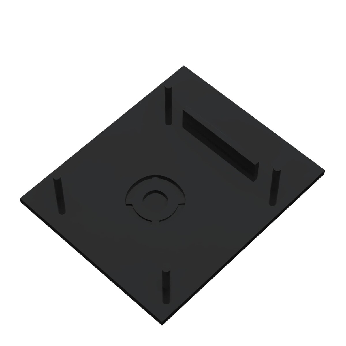 ST1005.469.00 Заглушка к магнитному шинопроводу (2шт) ST-Luce Черный SKYLINE 48+ — изображение 1