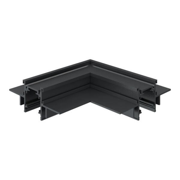 ST1007.429.12 Угол-соединитель для встраиваемого магнитного шинопровода под ГКЛ 12мм ST-Luce Черный SKYLINE 48+