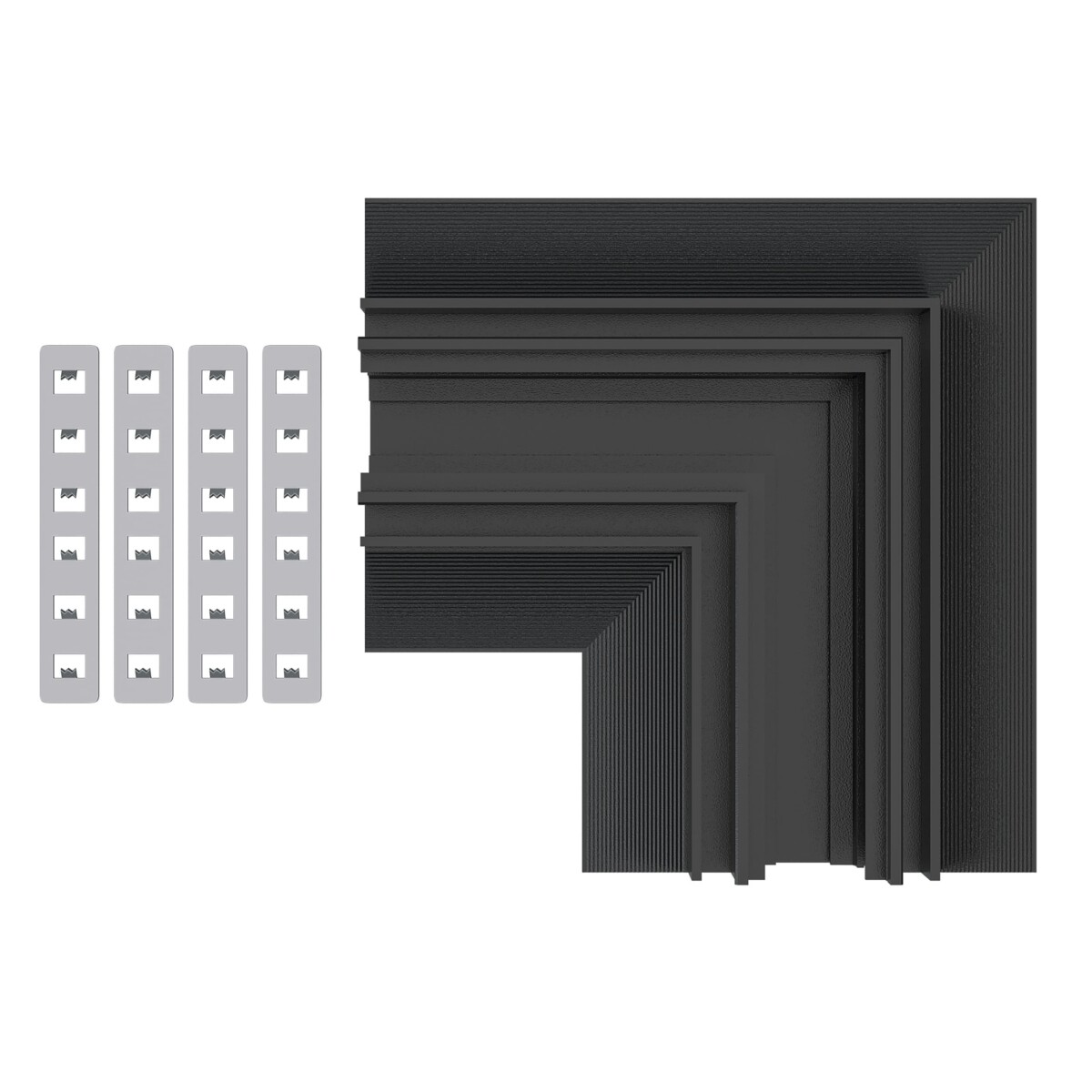 ST1007.429.12 Угол-соединитель для встраиваемого магнитного шинопровода под ГКЛ 12мм ST-Luce Черный SKYLINE 48+ — изображение 2