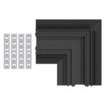 ST1007.429.12 Угол-соединитель для встраиваемого магнитного шинопровода под ГКЛ 12мм ST-Luce Черный SKYLINE 48+ — изображение 2