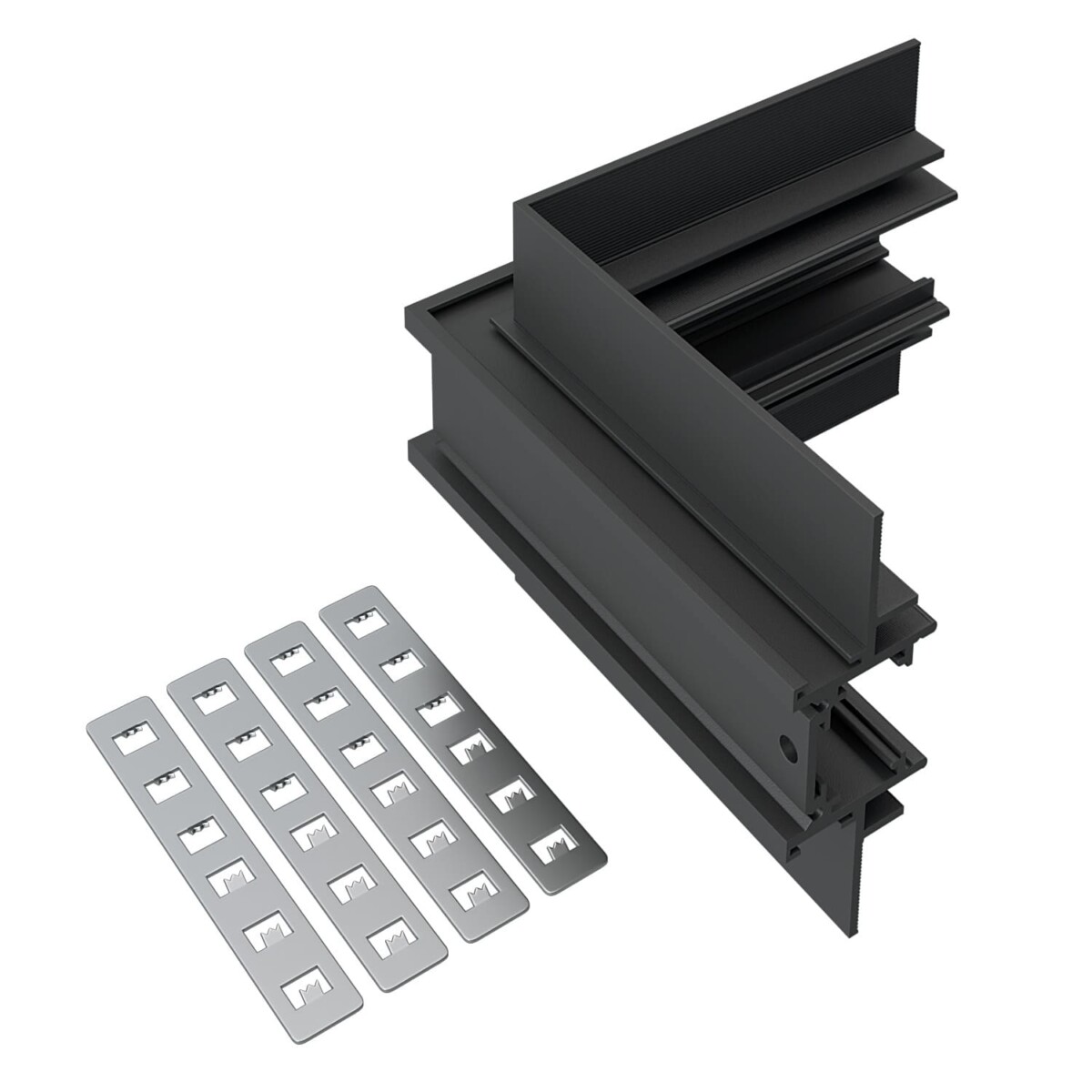 ST1007.449.12 Внутренний угол-соединитель для встраиваемого магнитного шинопровода под ГКЛ 12мм ST-L SKYLINE 48+ — изображение 1