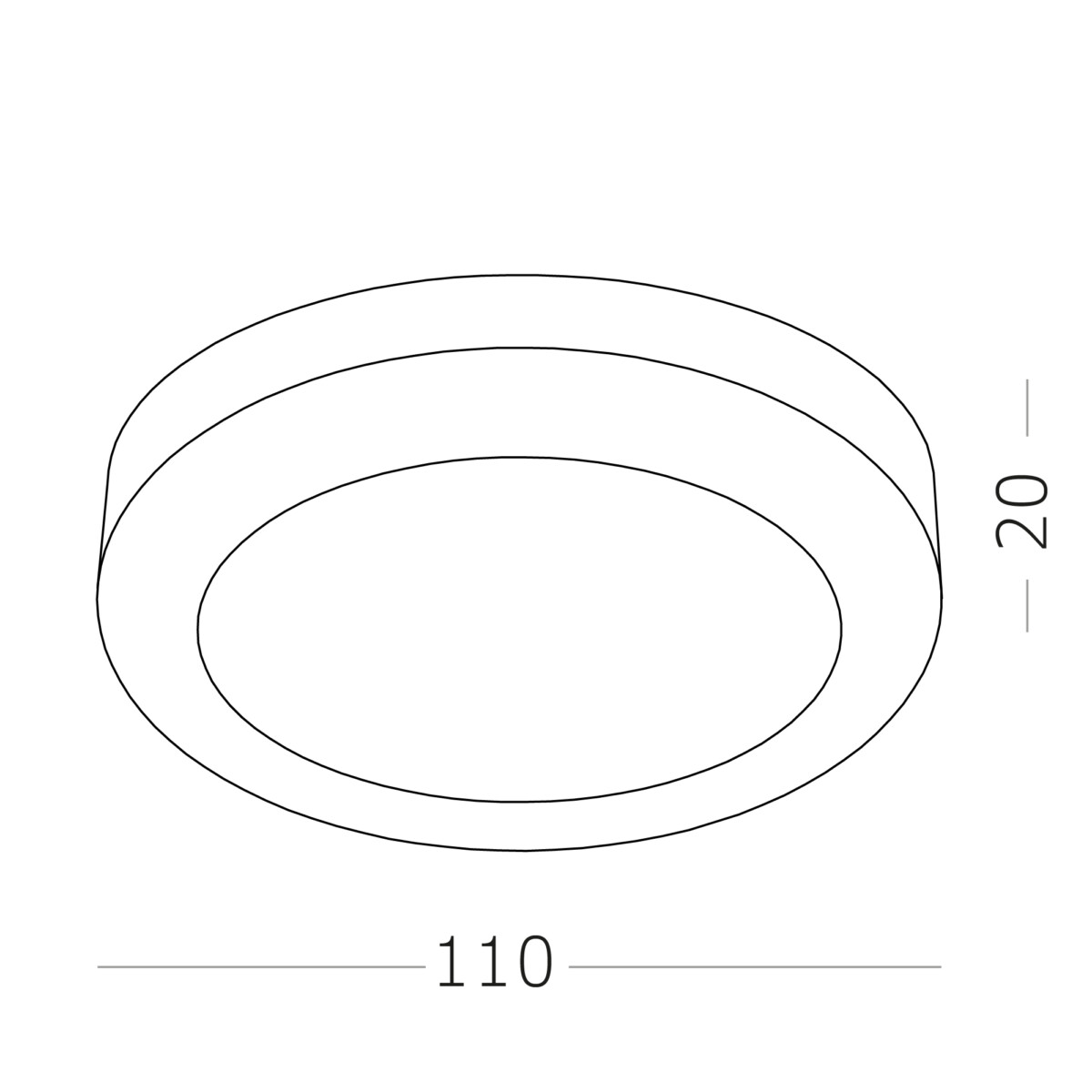 ST104.402.06 Светильник встраиваемый Черный LED 1*6W 3000K 468Lm Ra>80 120° IP20 D110xH20 170-240V Встраиваемые светильники — изображение 4