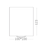 ST109.407.01 Светильник потолочный Черный GU10 1*50W  L100xW100xH123 220V Без ламп Накладные светильники — изображение 3