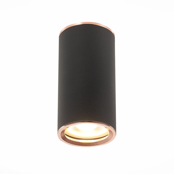 ST111.427.01 Светильник потолочный Черный GU10 1*50W D54xH105 220V Без ламп Накладные светильники