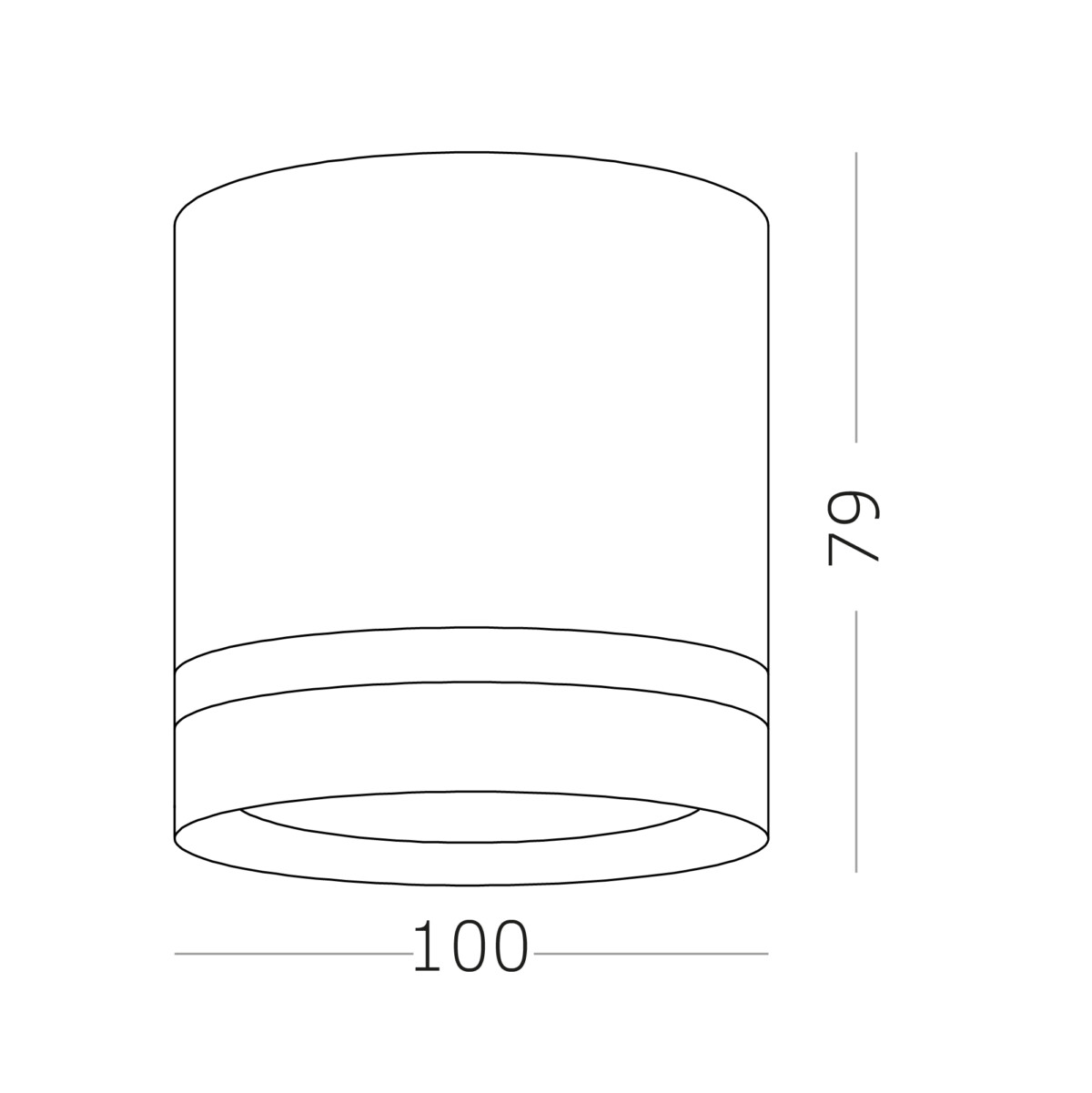 ST115.542.07 Светильник потолочный Белый LED 1*7W 4000K 490Lm Ra>90 120° IP20 D79xH100 170-240V Накладные светильники — изображение 3