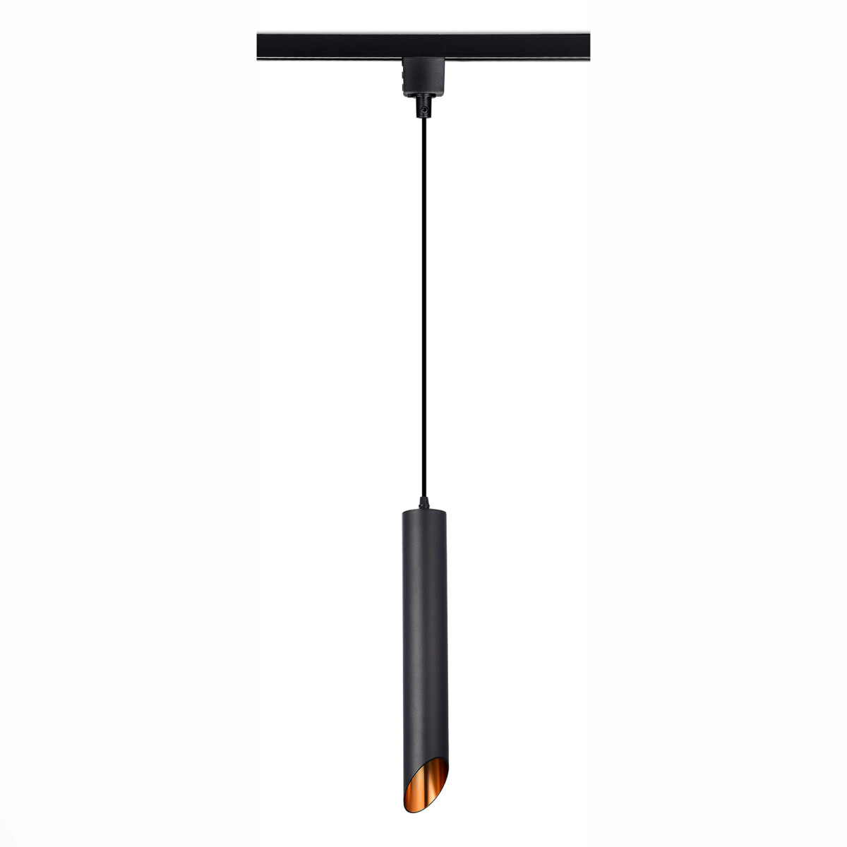 ST152.416.01 Светильник трековый Черный GU10 1*50W IP20 D60xH400 220V Без ламп BASE — изображение 2