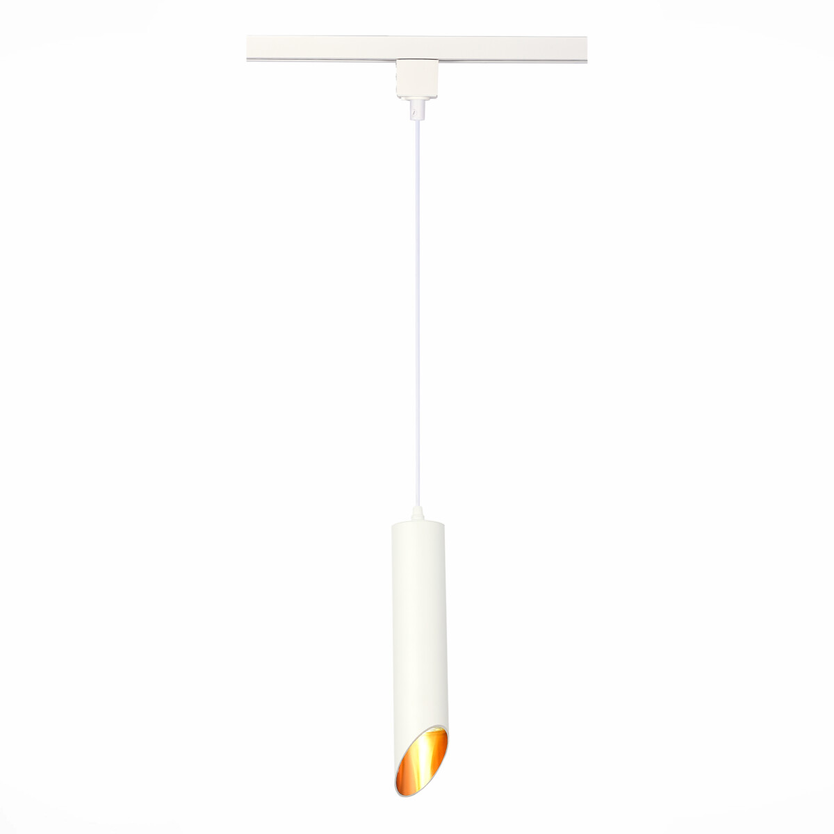 ST152.506.01 Светильник трековый Белый GU10 1*50W IP20 D60xH300 220V Без ламп BASE — изображение 1