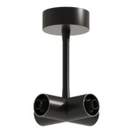 в наличии ST1602.469.00 Потолочный токопроводящий X-коннектор ST-Luce Черный TECHNO - купить в интернет-магазине Светильники Торг