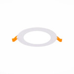 ST209.548.06 Св-к встр. Белый LED 1*6W 4000K 370Lm Ra80 110° IP20 D120xH8 90-265V Встраиваемые светильники