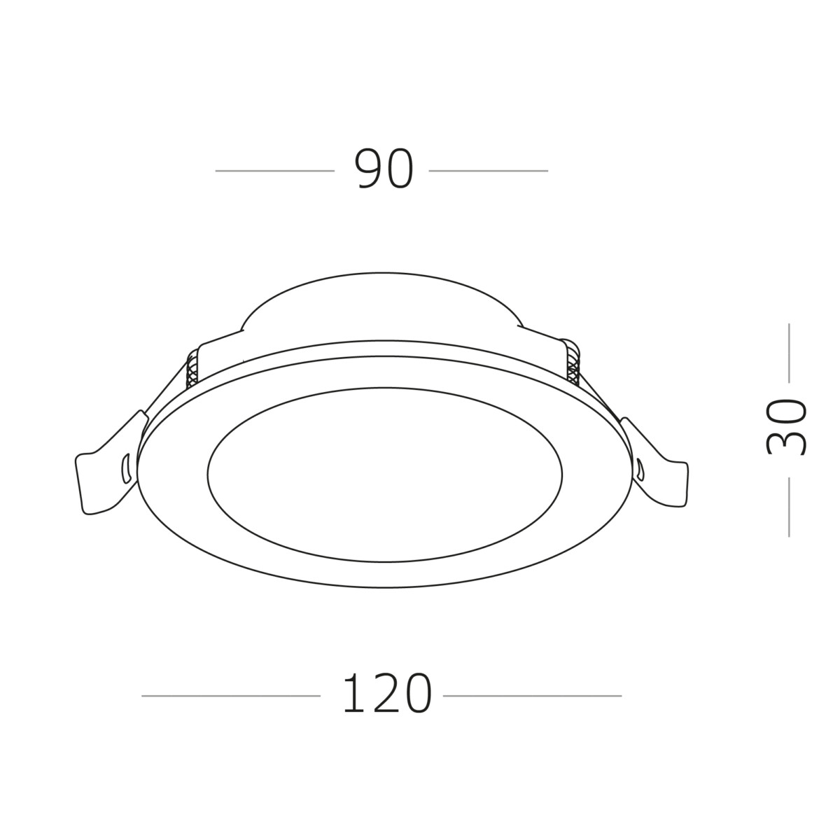ST210.548.12 Св-к встр. Белый LED 1*12W 4000K 900Lm Ra80 110° IP20 D120xH30 220-240V Встраиваемые светильники — изображение 5