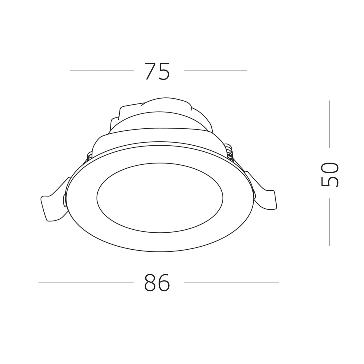 ST211.538.06.24 Св-к встр. Белый LED 1*6W 3000K 480Lm Ra80 24° IP20 D86xH50 220-240V Встраиваемые светильники — изображение 5