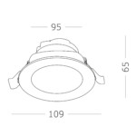 ST211.548.10.36 Св-к встр. Белый LED 1*10W 4000K 750Lm Ra80 36° IP20 D109xH65 220-240V Встраиваемые светильники — изображение 5