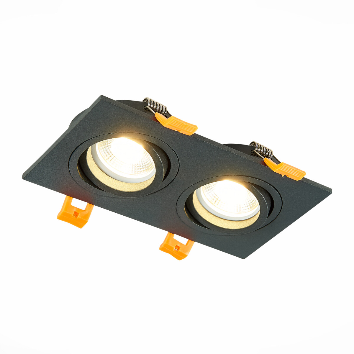 ST251.408.02 Св-к встр. Черный GU10 2*50W  IP20 L170xW92xH27 220V Без ламп Встраиваемые светильники — изображение 1