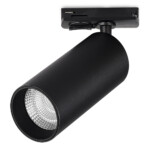 ST382.436.20.TRIAC Св-к трек. Черный LED 1*20W 3000K 1 800Lm Ra>90 24 IP20 DxH- 220V BASE — изображение 3