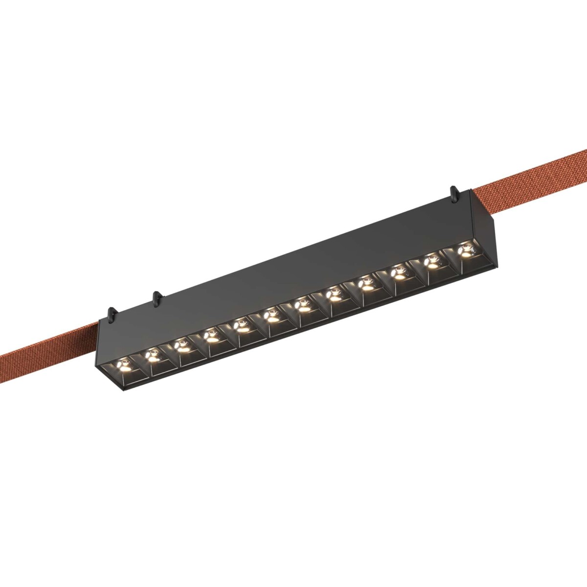 ST455.446.12 Св-к трек. Черный LED 1*12W 4000K 1 050Lm Ra90 24/40 IP20 L323xW40xH45 48V BAND — изображение 1