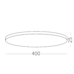 в наличии ST601.432.32 Светильник потолочный Черный LED 1*32W 3000K 2 880Lm Ra>90 120° IP20 D400xH25 180-240V Накладные светильники - купить в интернет-магазине Светильники Торг
