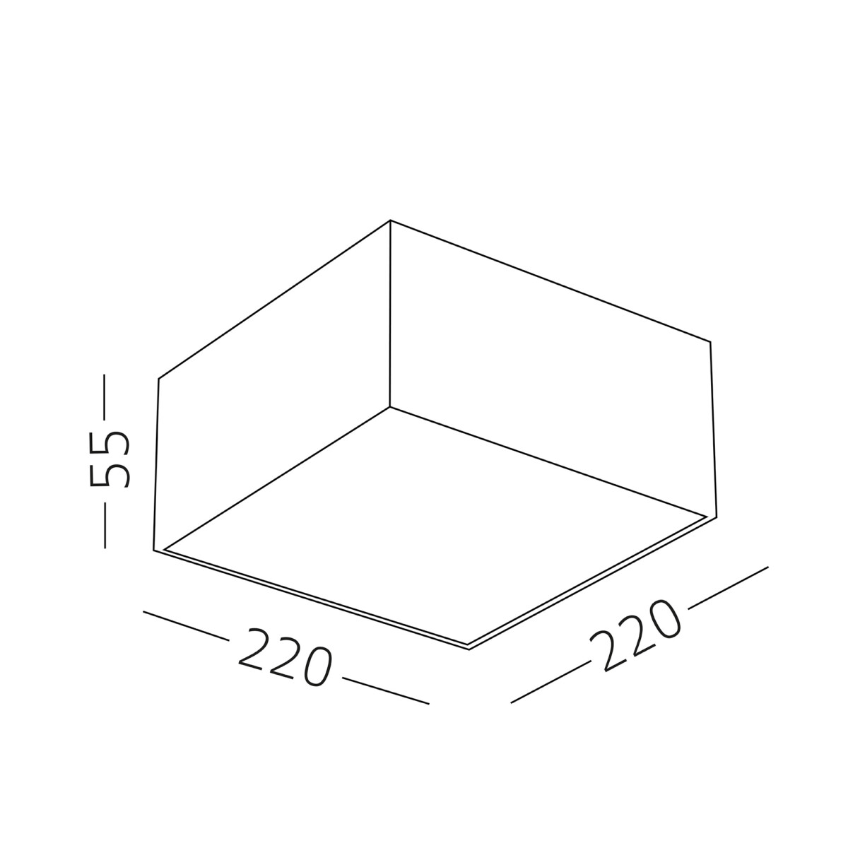 ST608.532.27 Светильник потолочный Белый LED 1*27W 3000K 2 160Lm Ra>90 120° IP20 L220xW220xH55 180-2 Накладные светильники — изображение 4
