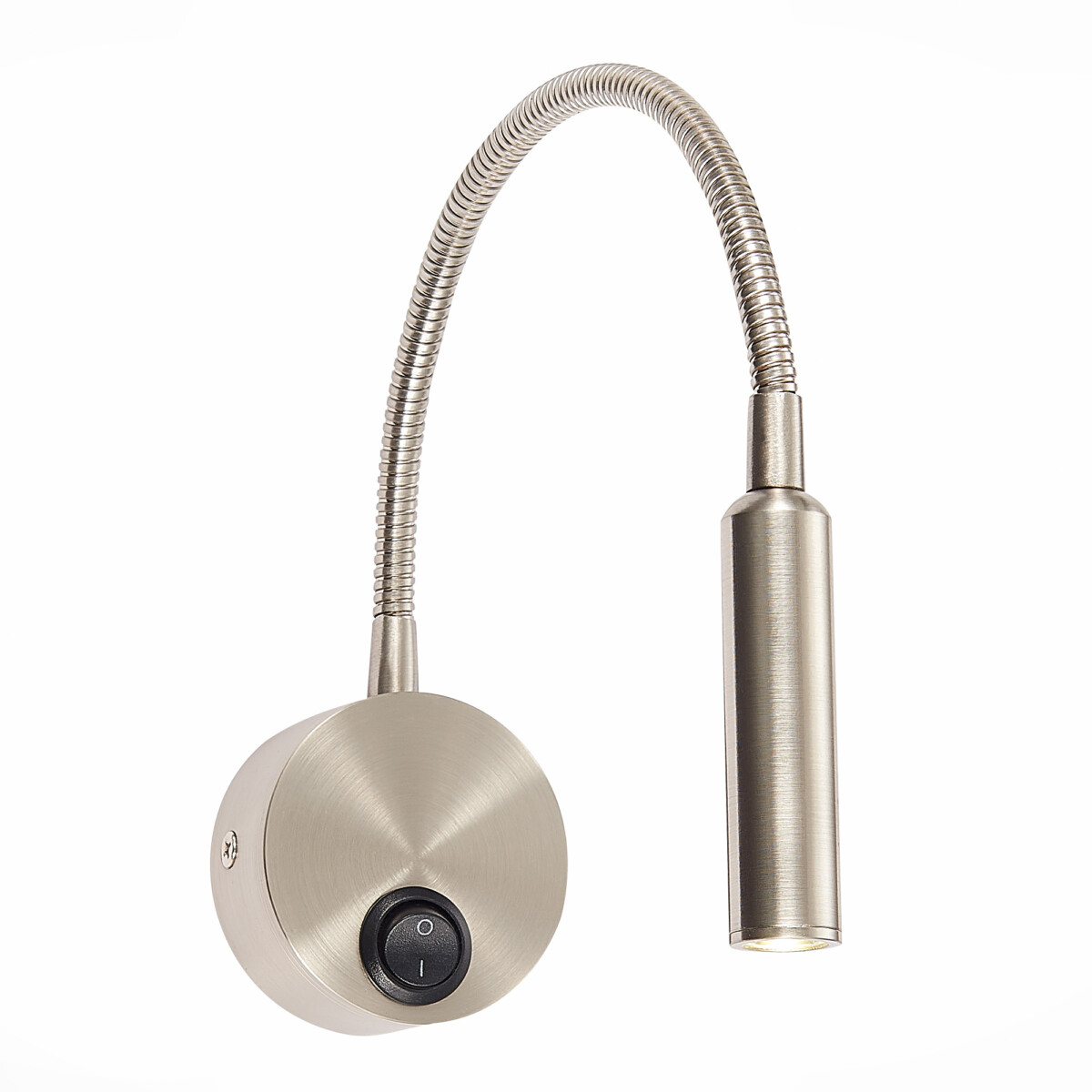 ST653.131.01_01W ST653.131.01 Светильник настенный ST-Luce Никель/Никель LED 1*3W 3000K Настенные светильники — изображение 1