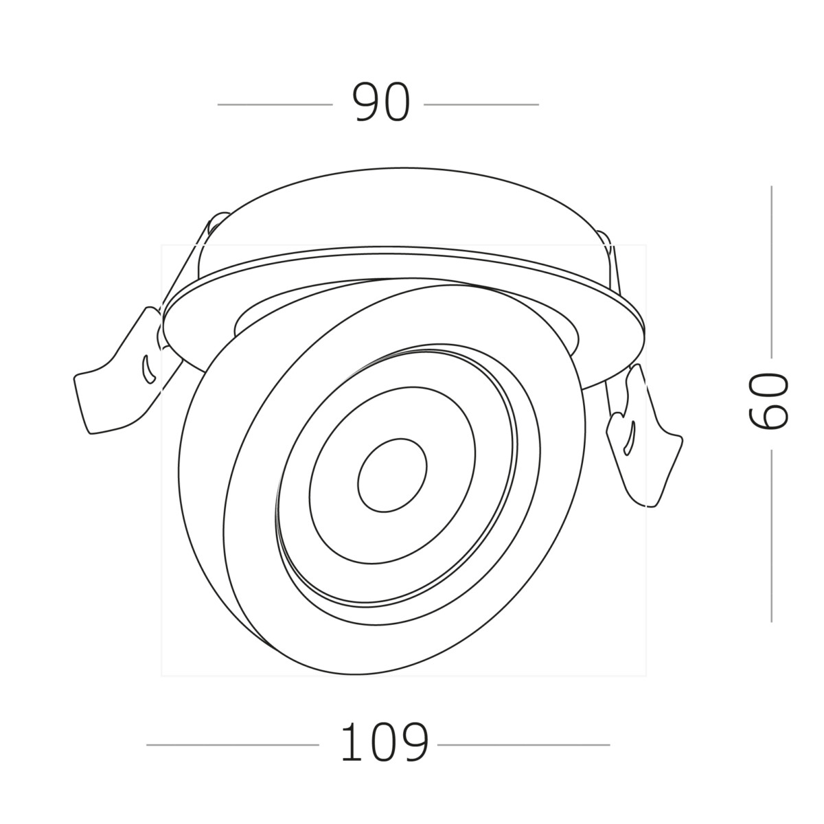 ST654.448.10 Св-к встр. Черный LED 1*10W 4000K 850Lm Ra>90 38° IP20 D109xH60 180-240V Встраиваемые светильники — изображение 4