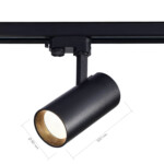 ST661.446.30 Св-к трек. Черный LED 1*30W 4000K 2 400Lm Ra>90 38° IP20 L170xW80xH245 165-265V TRACE — изображение 4