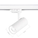 ST661.546.10 Св-к трек. Белый LED 1*10W 4000K 800Lm Ra>90 38° IP20 L130xW60xH195 165-265V TRACE — изображение 2