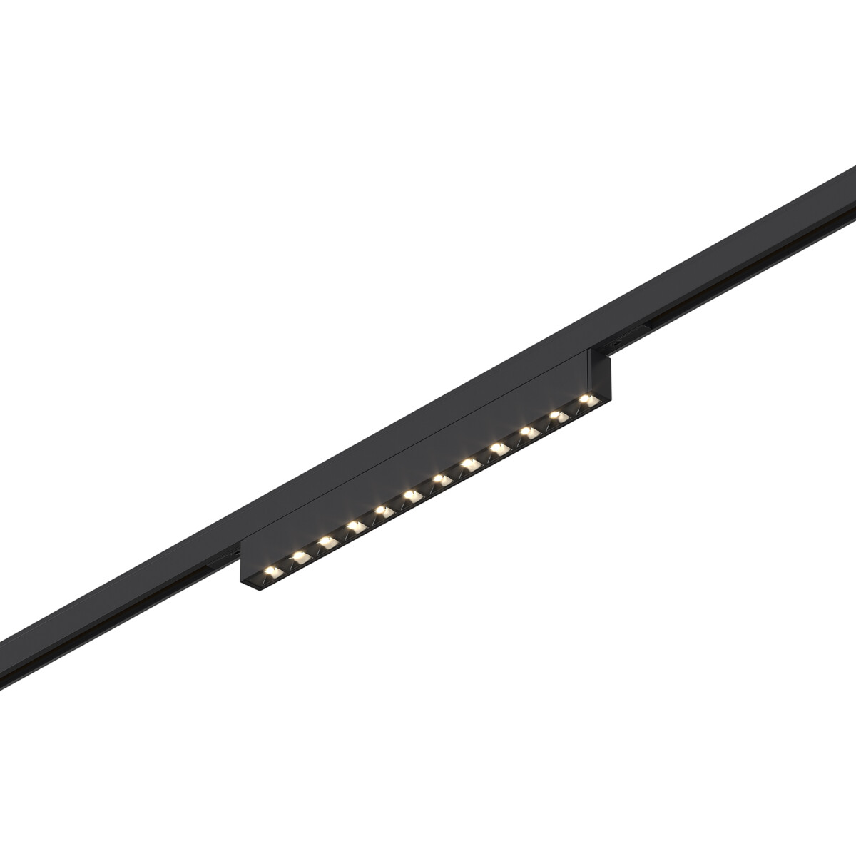ST666.446.10 Магнитный трековый светильник Черный LED 1*10W 4000K 430Lm Ra>90  IP20 L196xW10xH18 24V SUPER5 — изображение 1