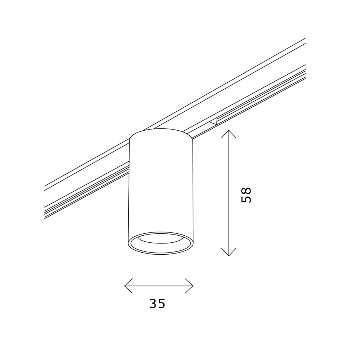 ST671.336.05 Магнитный трековый светильник Латунь LED 1*5W 3000K 340Lm Ra>90 36° IP20 D35xH58 24V SUPER5 — изображение 6