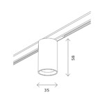 ST671.336.05 Магнитный трековый светильник Латунь LED 1*5W 3000K 340Lm Ra>90 36° IP20 D35xH58 24V SUPER5 — изображение 6