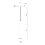 в наличии ST680.533.07 Магнитный трековый светильник Белый LED 1*7W 3000K 430Lm Ra>90 36° IP20 D30xH300 48V SKYFLAT - купить в интернет-магазине Светильники Торг