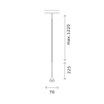 ST688.436.05 Магнитный трековый светильник Черный LED 1*5W 3000K Lm Ra>90  IP20 D70xH225 24V SUPER5 — изображение 4