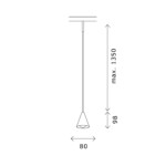 ST689.436.05 Магнитный трековый светильник Черный LED 1*5W 3000K Lm Ra>90 40° IP20 D80xH98 24V SUPER5 — изображение 4
